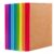 feela 16 Pack Composition Notebooks Bulk, Kraft Cover Lined Blank College Ruled Composition Travel Journals with Rainbow Spines For Women Students Business, 60 Pages, 8.3”x 5.5”, A5, 8 Colors