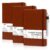feela 3 Pack Notebooks Journals Bulk with 3 Black Pens, A5 Hardcover Notebook Classic Ruled Lined Journal Set with Pen Holder for Work Business Journaling Note Taking, 120 GSM, 5.1”x8.3”, Brown