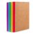 feela 8 Pack Composition Notebooks Bulk, Kraft Cover Lined Blank College Ruled Composition Travel Journals with Rainbow Spines For Women Students Business, 60 Pages, 8.3”x 5.5”, A5, 8 Colors