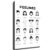Feelings Chart Kids Emotion Mood Chart Mental Health Therapist School Poster Canvas Wall Art Framed (16×24inch_Framed)