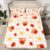 Feelyou Capybara Fitted Sheet with 2 Pillowcases Full Size Strawberry Bed Sheets Set 16″ Deep Pocket Boys Girls Cute Capybara Bedding Kawaii Floral Teens Bedroom Decor Breathable Soft Microfiber