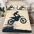 Feelyou Cool Motocross Fitted Sheet Twin Size Dirt Bike Bed Sheet Set Ultra Soft Motorcycle Racer Fitted Sheet for Kids Boys Girls Motorcycle Bed Cover Room Decor Motorbike Bed Set