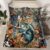 Feelyou Fish Fitted Sheet Full Size Camo Fish Hunting Bed ding Set Marine Life Sea Bed Sheet Set Camouflage Fish Green Orange Bed Cover Deep Pocket(No Top Ssheet) 3Pcs with 2 Pillow Case