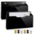 Feifeiya 2 Pcs Black Acrylic File Holder Wall Mount Mail Magazine Organizer File Holders with Screw Wall Office Document Storage Magazine Brochure (14″x8.3″x2.4″, Widening Horizontal, Black )