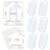Feifeiya 6 Sets Jumbo Teacher Acrylic Paper Clips 4 Inch Paperclip Bookmark Teacher Welcome Back Gifts with Thank You Cards for Office Classroom Back to School Supplies(Lined Notebook)
