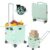 FELICON SELORSS Folding Utility Cart Portable Rolling Crate Handcart-Green