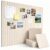 Felt Bulletin Board 36″x 24″-6 Felt Tiles Cork Board Wall Panels Home Office Wall Organization Fabric Pin Board for Classroom/Kids Art Display/Photo Picture Wall/Acoustic,Self-Adhesive,Light Camel