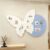 Felt Bulletin Board 3D Butterfly Decorative,Self-Adhesive Photo Notes Schedules Display Board with Pushpins,Cork Board Alternative (Blue,17.7×11.8in)