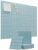 Felt Bulletin Board Tiles 48″x36″, 12-Pack, Self-Adhesive Pin Board Tiles with Adhesive Pads, Cork Board Alternative for Office, Classroom, Home Decor (Light Blue, Bold Stripe 12-Pack)