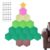 Felt Christmas Tree 130cm Reusable Wall Decoration with 50 Ornaments