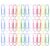 FELTECHELECTR 60pcs Colorful Paper Clips Small File Paperclips with Plastic Coating, Steel Material, Lightweight and Resistant to Bending, for Office and File Organization, Random Color