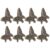 FELTECHELECTR 8pcs Decorative Butterfly Binder Clips Made of Sturdy Zinc Alloy with Strong Clamping Power and Portable Design, for Office and Home Organization of Documents, Photos, and Notes