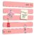 Felt Pin Board Bar Strips Bulletin Board for Bedrooms Offices Home Wall Decoration, Notice Board Self Adhesive Cork Board with 35 Push Pins for Paste Notes, Photos, Schedules