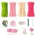 FELUBAM Pipe Cleaner Flower Kit with QR Video Tutorial Card, 200 Chenille Stems DIY Bouquet Making Kit for Teens 14+ and Adults