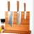 Felvixanor Traditional Forging Damascus Steel Kitchen Knives Set,3‑Piece Wood Handle Chef Knife Collection