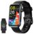 Fempoin Smart Watch for Men Women, 2026 New 1.47″ HD Smartwatch, Fitness Tracker with 110+ Sport Modes, IP68 Waterproof Pedometer, Heart Rate/Sleep/Step Monitor for Android iOS, Black