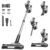 fenhua Cordless Vacuum Cleaner, Powerful Stick Vacuum Cleaner for Home with Rechargeable Battery, 6-in-1 Lightweight Handheld Vacuum, 45 Mins Runtime for Hardfloor & Carpets Pet Hair (Black)