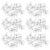 FENICAL 150pcs Plastic Thumb Tacks for Wall Art and Crafts, Round Flat Head Push Pins, Reusable Versatile Material Compatibility, for Bulletin Boards and Canvas Hanging