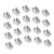 FENICAL 30pcs Heavy Duty Iron Shelf Clips for Wood and Metal Shelves, Adjustable Bracket Supports with Pressfit Design, Polished Edges, Tool-Free Installation for Office Environments