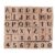 FENICAL 42 Pcs Vintage Wooden Number and Letter Stamp Set for Card Making and Office Paperwork, Made of Breech Wood and Rubber with Versatile Combinations and Easy Ink Cleaning for Artists