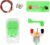 FENOKD DIY Hand Cranked Generator and Motor Kit, Manual Power Generation Assembly Model with Bulb Holder, Electromagnetism Physics Experiment Apparatus, Educational Circuit Scie