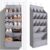 FENTEC 1 Pack Over-the-Door-Shoe-Organizers,Hanging Organizers with Large Pocket Shoe Holder Hanging Shoe Rack for Closet Shoe Organizer for Wall, Over Door Organizer with 15 Pockets Gray