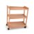Fenteer Art Material Cart Storage Cart Organizer Trolley Rack with Beech Open Shelves for Supplies Mobile Wheels for Easy Movement Suitable for, Three-Layer, Imported Beech Wood