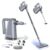 FEPPO Steam Mop & Detachable Handheld Steam Cleaner for Home and Floor (Gray)