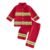 Fernvia Firefighter Costume for Kids 1-7 Years Boys Fireman Halloween Outfit (Red, 1-2T)