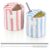 Ferrochef 2 Pack Ceramic Coffee Mug with Sip Hole Espresso Cup 10oz with Straws Retro Hand Painted Striped Ceramic Iced Coffee Tea Travel Mug Latte Cup for Kitchen Dining (Simple,Light Blue,Pink)