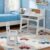 Festisoul Kids Study Desk and Chair Set, Wood Kids Writing Table