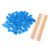 FewNvWa 100 Wooden Tiles Featuring Lowercase Letters for Crafting and Games, Blue