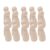 FewNvWa 20 Pieces Natural Wooden Peg Doll Set Wooden Peg People Unfinished Peg Dolls DIY Peg Dolls DIY Crafts for Charms Pendants and Ornaments, Girl, 65mm