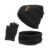 FewNvWa 3x Hat Scarf And Gloves Set Knitted Wool Beanie Touchscreen Gloves Soft Fleece Lining Neck Warmer Suitable for Skiing Snowboarding Camping