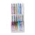 FewNvWa 6 Pieces Gel Ink Ballpoint Pen Set Marker Pens Writing Drawing Journaling Smooth Water Based Pigment Ink 0.5mm Tip Suitable for Sketching Colo, Dark Tone Ink