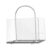 FewNvWa Acrylic Book Rack Acrylic Book Holder Magazine Stand Desktop Organizer with Handle Clear Acrylic Construction Suitable for Office Desk Home Study Libr, Transparent