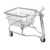 FewNvWa Mini Shopping Cart Basket Trolley Organizer Metal Model Decor Pretend Play Cart Toy with Carbon Steel Frame and Tip Resistant Design Suit, Argent and Pink