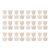 FewNvWa Wood to Paint Wooden Craft Easy Installation Lightweight Practical Centerpieces Home Ornaments for Tabletop, 12 Pieces