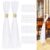 FEXICHUJI Large White Pew Bows Tulle Wedding Aisle Chair Decorations, Extended Church Pew Decor Aisle Flowers Runner for Weddings Ceremony Outside Decorations (38, Gold Wrap)