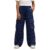 Fhstroonace Girls Polka Dot Cargo Pants Wide Leg with Pockets Navy