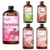 Fidelissima Natural Essential Oil Set,5 Scents Gift Kit–Geranium,Bergamot,Rose,AppleFresh,Peach,Fragrance Oil for Diffuser,Candle Soap Making,Personal Care with Glass Dropper
