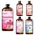 Fidelissima Natural Essential Oil Set,5 Scents Gift Kit–Geranium,AppleFresh,Peach,Lily,Ocean Breeze,Fragrance Oil for Diffuser,Candle Soap Making,Personal Care with Glass Dropper