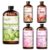Fidelissima Natural Essential Oil Set,5 Scents Gift Kit–Bergamot,Cinnamon,Rose,Cherry Blossom,Magnolia,Fragrance Oil for Diffuser,Candle Soap Making,Personal Care with Glass Dropper