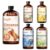 Fidelissima Natural Essential Oil Set,5 Scents Gift Kit –Cinnamon,Cedarwood,Mango,Blueberry,Marjoram,Fragrance Oil for Diffuser,Candle Soap Making,Personal Care with Glass Dropper