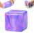 Fidget Cube Squishy Toy, Maltose Stress Ball, Sensory Squeeze Toy (Purple)