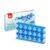 Fidget Magic Snake Cube Puzzles Twist Ruler Game 72 Blocks Transparent Blue