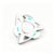 Fidget Spinner Metal Finger Hand Spinner Toys with Luminous Light for Adult Relieving Stress Boredom (Silver)