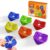 Fidget Toys Bulk for Kids, Quiet Sensory Flip Toys, 4-Sided Textured Silicone Desk Fidgets, Classroom Prizes, Party Favors, Calm Corner Toys for Kids and Adults (6)