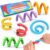 Fidget Toys for Kids 3+, Textured Silicone Sensory Sticks, 6 Pack