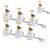 Fidget Toys Keyboard , Rechargeable Fidget Clicker with Real Sound and LED Light, Keyboard Clicker Fidget , Funny Interactive Desk Stress Relief Toy Gifts for Adults,white-6pcs